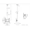 Multibrackets M Public Ceilingmount Medium Single White 3000 Capacidade máxima 30 kg Tamanho mínimo do ecrã 32 polegadas Tamanho máximo do ecrã 55 polegadas