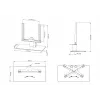 Multibrackets M VESA Tablestand Turn Small MAX 300x300 preto