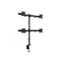 Multibrackets M Deskmount Basic Quad, grampo/passagem, 32 kg, 38,1 cm (15 polegadas), 68,6 cm (27 polegadas), 100 x 100 mm, preto