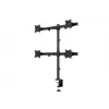 Multibrackets M Deskmount Basic Quad, grampo/passagem, 32 kg, 38,1 cm (15 polegadas), 68,6 cm (27 polegadas), 100 x 100 mm, preto