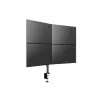 Multibrackets M Deskmount Basic Quad, grampo/passagem, 32 kg, 38,1 cm (15 polegadas), 68,6 cm (27 polegadas), 100 x 100 mm, preto