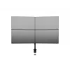 Multibrackets M Deskmount Basic Quad, grampo/passagem, 32 kg, 38,1 cm (15 polegadas), 68,6 cm (27 polegadas), 100 x 100 mm, preto