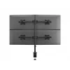 Multibrackets M Deskmount Basic Quad, grampo/passagem, 32 kg, 38,1 cm (15 polegadas), 68,6 cm (27 polegadas), 100 x 100 mm, preto