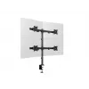 Multibrackets M Deskmount Basic Quad, grampo/passagem, 32 kg, 38,1 cm (15 polegadas), 68,6 cm (27 polegadas), 100 x 100 mm, preto