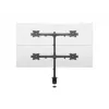 Multibrackets M Deskmount Basic Quad, grampo/passagem, 32 kg, 38,1 cm (15 polegadas), 68,6 cm (27 polegadas), 100 x 100 mm, preto
