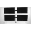 Multibrackets M Deskmount Basic Quad, grampo/passagem, 32 kg, 38,1 cm (15 polegadas), 68,6 cm (27 polegadas), 100 x 100 mm, preto