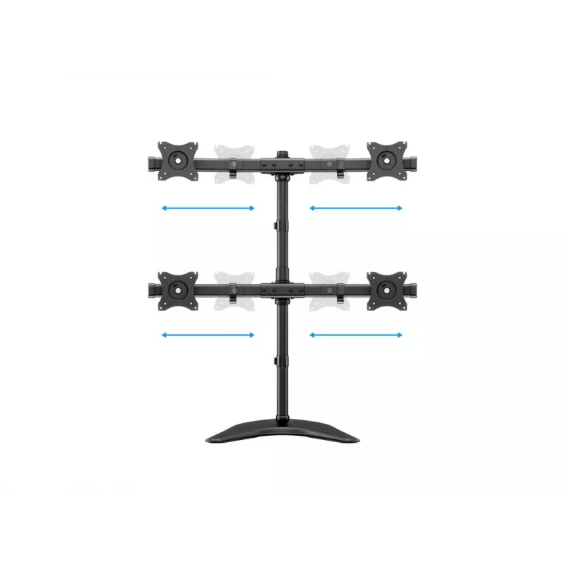 Multibrackets M Deskstand Basic Quad suporte de apoio livre 32 kg 15-27 polegadas