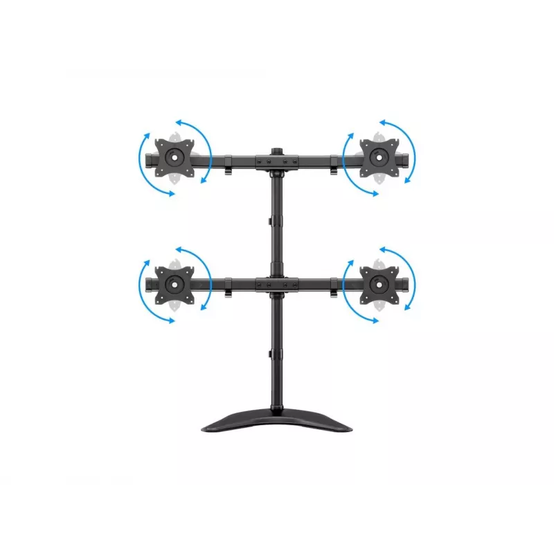 Multibrackets M Deskstand Basic Quad suporte de apoio livre 32 kg 15-27 polegadas