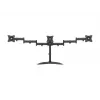 Suporte de mesa para monitor MULTIBRACKETS M Deskstand Basic Triple — 3 vias, VESA 75x75–100x100, suporta até 24 kg, para ecrãs de 15 a 27 polegadas, preto
