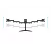 Suporte de mesa para monitor MULTIBRACKETS M Deskstand Basic Triple — 3 vias, VESA 75x75–100x100, suporta até 24 kg, para ecrãs de 15 a 27 polegadas, preto