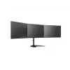 Suporte de mesa para monitor MULTIBRACKETS M Deskstand Basic Triple — 3 vias, VESA 75x75–100x100, suporta até 24 kg, para ecrãs de 15 a 27 polegadas, preto