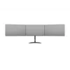 Suporte de mesa para monitor MULTIBRACKETS M Deskstand Basic Triple — 3 vias, VESA 75x75–100x100, suporta até 24 kg, para ecrãs de 15 a 27 polegadas, preto