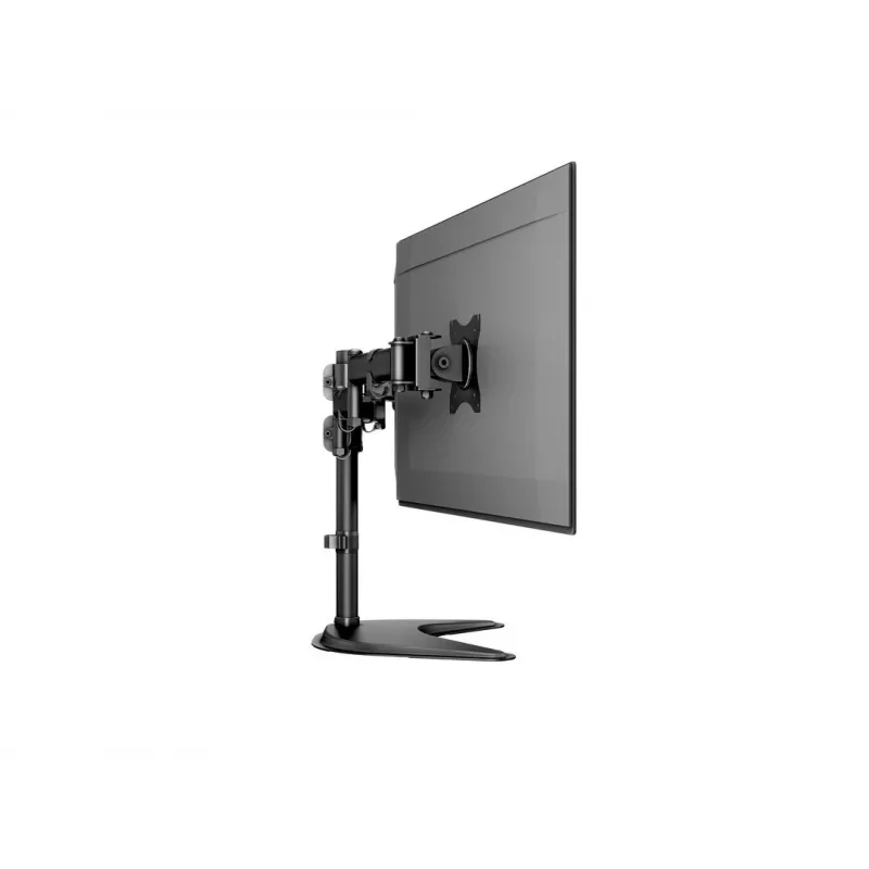 Suporte de mesa para monitor MULTIBRACKETS M Deskstand Basic Triple — 3 vias, VESA 75x75–100x100, suporta até 24 kg, para ecrãs de 15 a 27 polegadas, preto