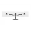 Suporte de mesa para monitor MULTIBRACKETS M Deskstand Basic Triple — 3 vias, VESA 75x75–100x100, suporta até 24 kg, para ecrãs de 15 a 27 polegadas, preto