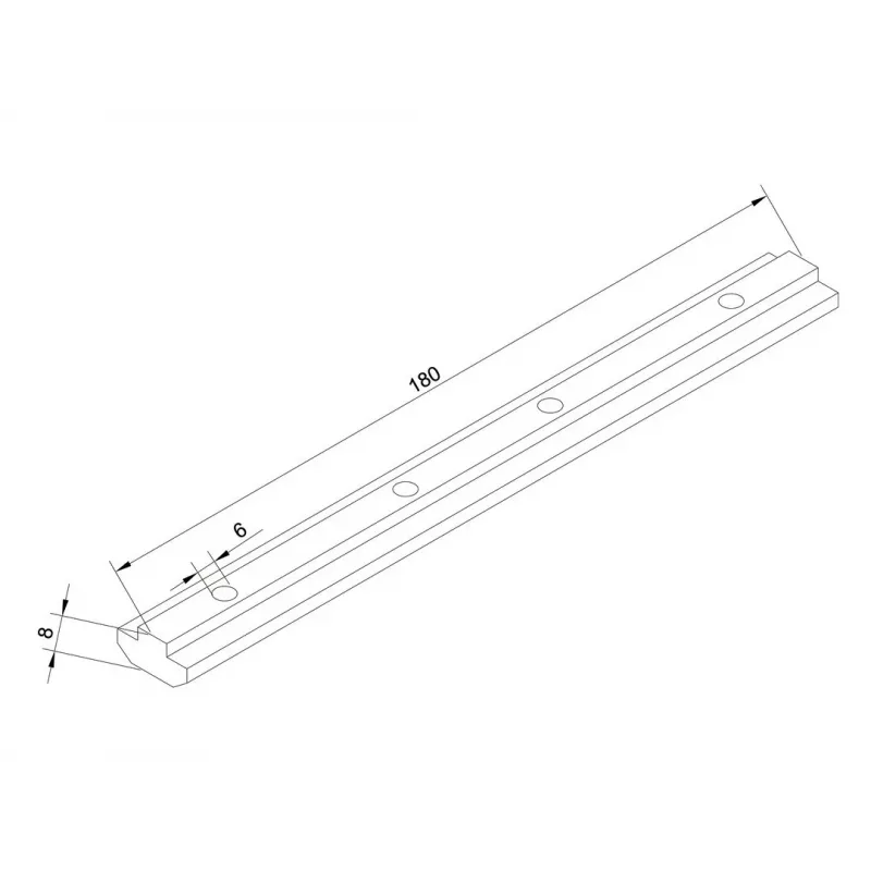 Extensão de calha Multibrackets M Pro Series alumínio 180 mm
