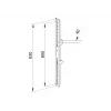 Braço de montagem para ecrã plano Multibrackets M Pro Series Fixed Arms 600 mm, aço, preto, pack de 2