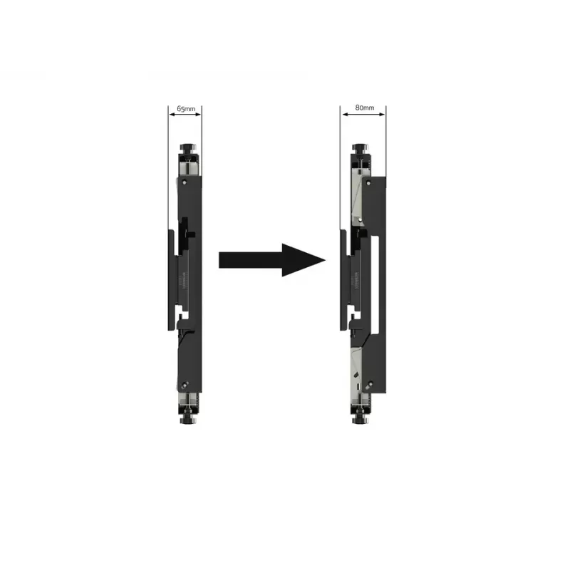 Braço de montagem para ecrã plano Multibrackets M Pro Series Micro-Adjustable Arms 400mm preto aço