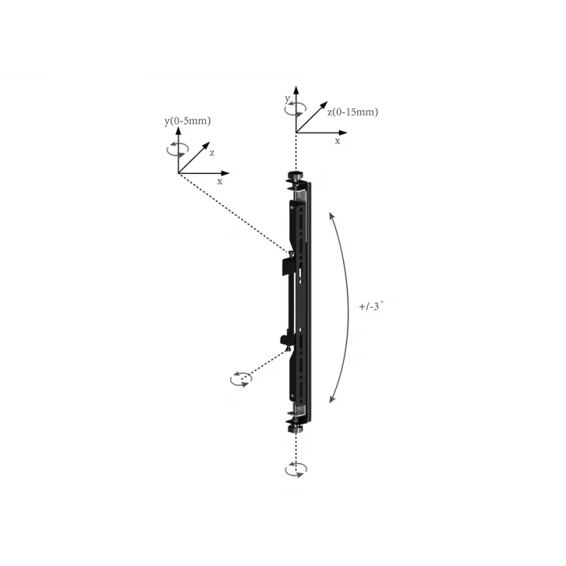 Braço de montagem para ecrã plano Multibrackets M Pro Series Micro-Adjustable Arms 400mm preto aço