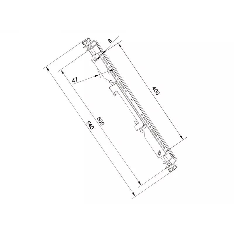 Braço de montagem para ecrã plano Multibrackets M Pro Series Micro-Adjustable Arms 400mm preto aço