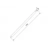 Tubo Multibrackets M Pro Series Extension Pipe 1,5 m preto aço