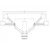 Multibrackets M VESA Gas Lift Arm Dual Side by Side preto grampo 20 kg 15-32 polegadas