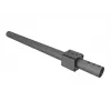 Gabarito de perfuração de mastro MULTIBRACKETS M Pro Series — caixa de aço, preto, 76,5×78,2 mm, 1,5 kg