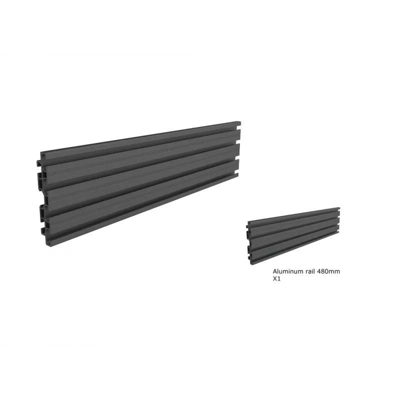 Calha Multibrackets M Pro Series Single Screen Rail 48cm preto