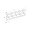 Calha Multibrackets M Pro Series Single Screen Rail 48cm preto