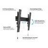 Suporte de parede Multibrackets M VESA Super slim Tilt 400 MAX, 81,3 cm (32