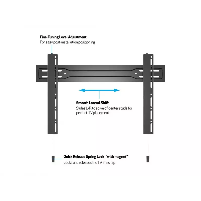 Suporte de parede Multibrackets M VESA Super slim Fixed 600 MAX 35 kg 32-100 polegadas