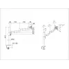 Suporte de mesa Multibrackets M VESA Deskmount Officeline Single II preto