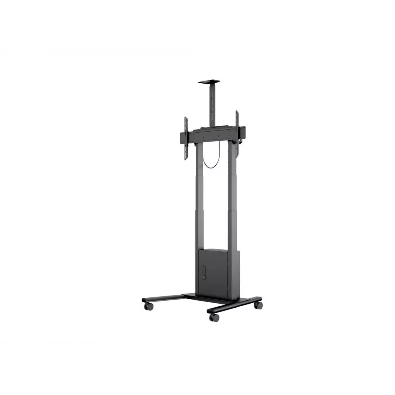 Multibrackets M Motorized Floorstand 120 kg preto incl. armário e prateleira para câmara