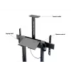 Multibrackets M Motorized Floorstand 120 kg preto incl. armário e prateleira para câmara