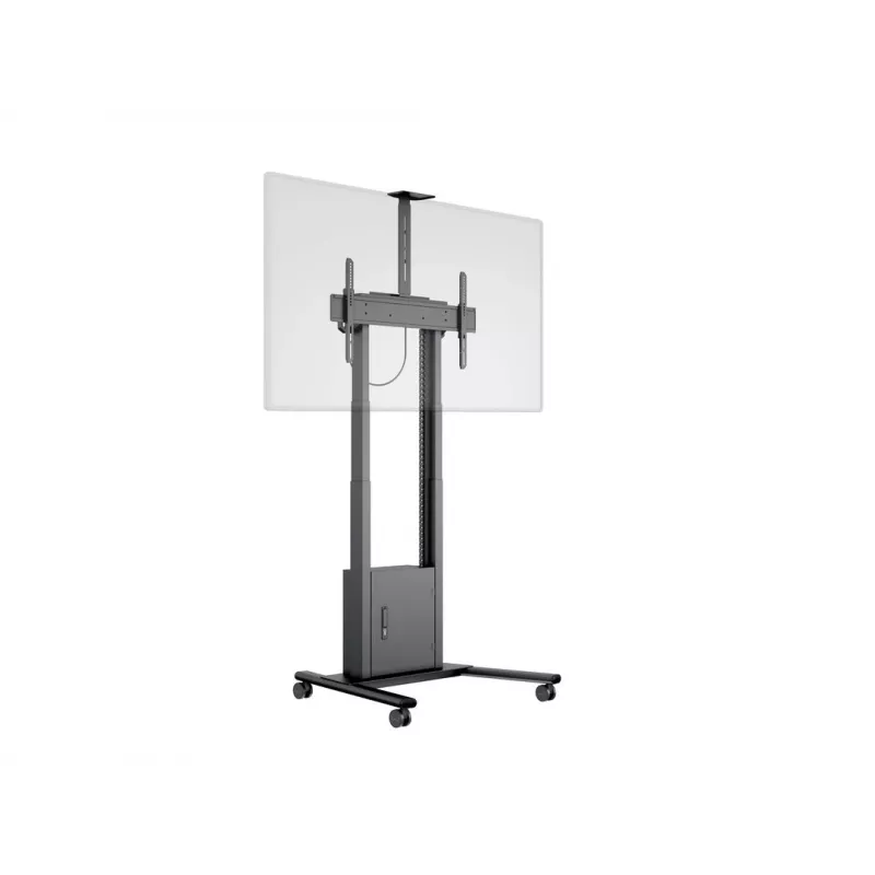 Multibrackets M Motorized Floorstand 120 kg preto incl. armário e prateleira para câmara