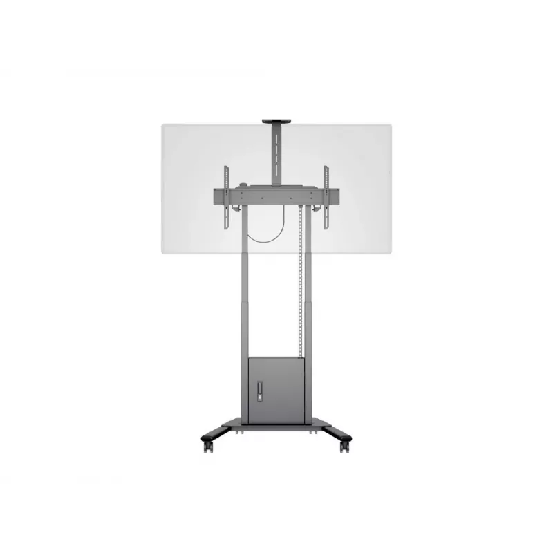Multibrackets M Motorized Floorstand 120 kg preto incl. armário e prateleira para câmara