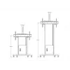 Multibrackets M Motorized Floorstand 120 kg preto incl. armário e prateleira para câmara