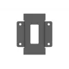 Placa para equipamento Multibrackets M Pro Series placa de ligação preto aço 2,1 kg