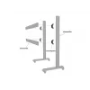 Placa para equipamento Multibrackets M Pro Series placa de ligação preto aço 2,1 kg
