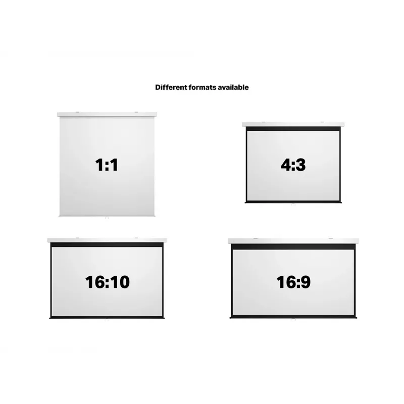 Multibrackets M Tela de projeção manual 1:1 240x240, 135 polegadas White Edition