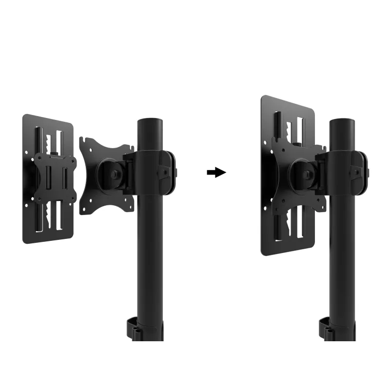 Multibrackets M VESA Monitor Slider preto aperto 8 kg 13 a 27 polegadas