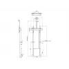 Multibrackets M suporte de chão motorizado 120 kg preto incl. prateleira para câmara