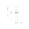 Multibrackets M Dual Pole Floormount Pro 65 polegadas-90 polegadas 75 kg preto