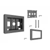 Caixa MULTIBRACKETS M Pro Series para ELO 10 polegadas – aço, preto, 2 kg