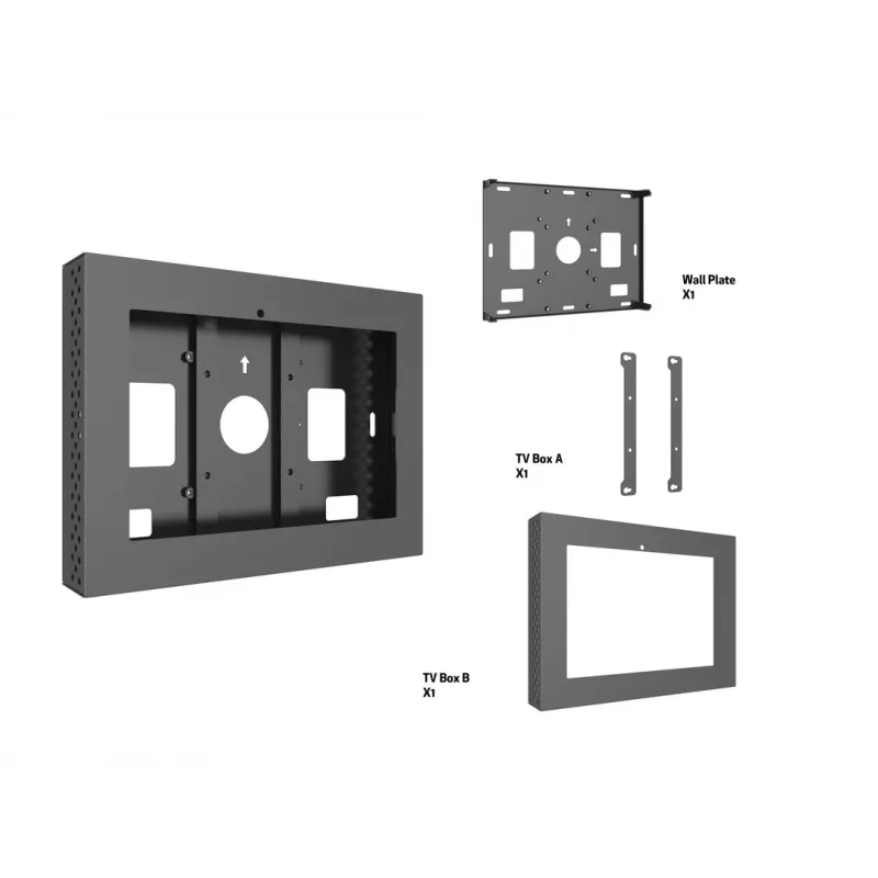 Caixa MULTIBRACKETS M Pro Series para ELO 10 polegadas – aço, preto, 2 kg