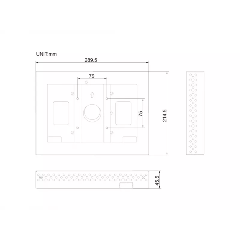 Caixa MULTIBRACKETS M Pro Series para ELO 10 polegadas – aço, preto, 2 kg