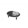 Base de passagem MULTIBRACKETS M Deskmount HD — caixa em alumínio, preto, Ø 21 cm, A 40 mm, 500 g