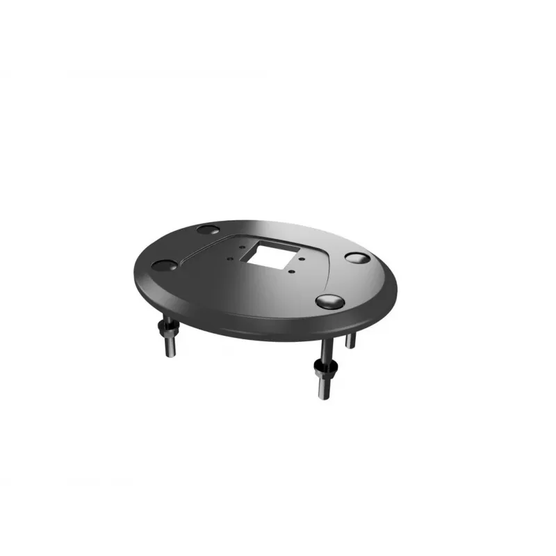 Base de passagem MULTIBRACKETS M Deskmount HD — caixa em alumínio, preto, Ø 21 cm, A 40 mm, 500 g