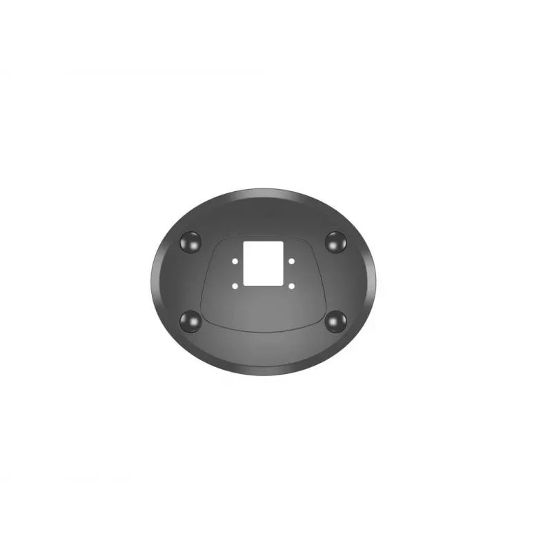 Base de passagem MULTIBRACKETS M Deskmount HD — caixa em alumínio, preto, Ø 21 cm, A 40 mm, 500 g