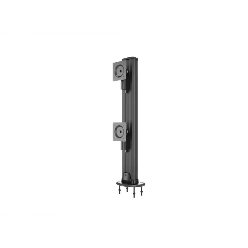 Base de passagem MULTIBRACKETS M Deskmount HD — caixa em alumínio, preto, Ø 21 cm, A 40 mm, 500 g