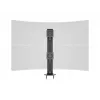 Base de passagem MULTIBRACKETS M Deskmount HD — caixa em alumínio, preto, Ø 21 cm, A 40 mm, 500 g